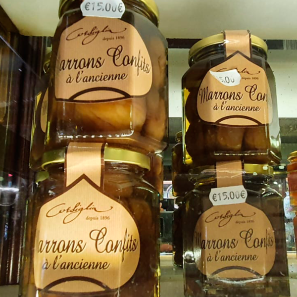 marron glace confitado Marrón Glacé Confitada