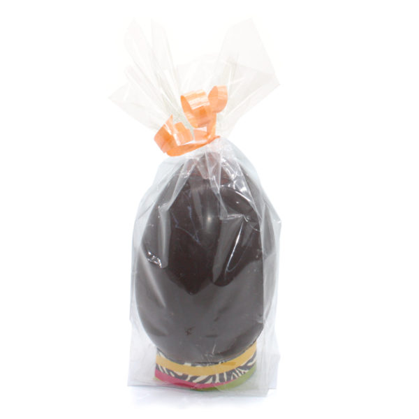 semana santa pascua huevo 9cm negro chocolates pasteleria el riojano Huevo Chocolate Negro 9 cm