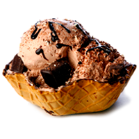 helado tulipa chocolate pasteleria el riojano Homemade Ice Cream